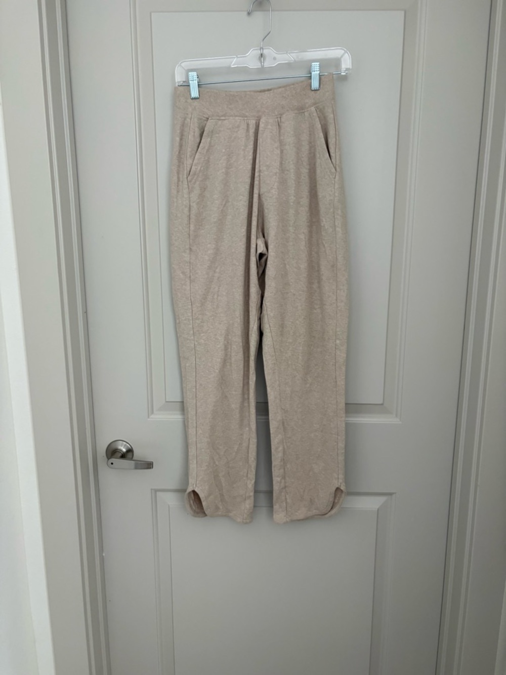Beige Soft Lounge Pants Pact Organic Cotton Size S NWOT